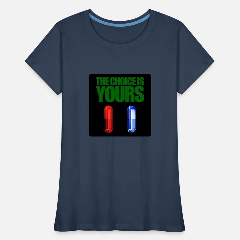 Matrix rote oder blaue Pille Frauen Premium Bio T-Shirt