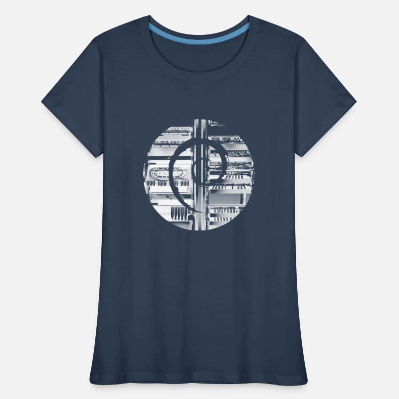 Debian GNU Linux Frauen Premium Bio T-Shirt