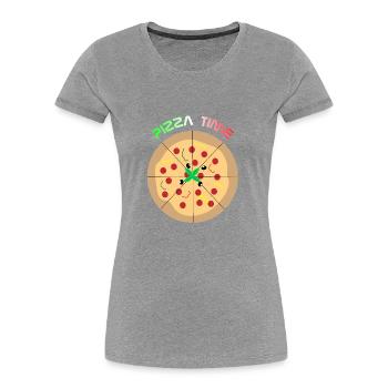PIZZA ITALY - Women's Premium Organic T-Shirt - navy - Front - Mia (176cm)