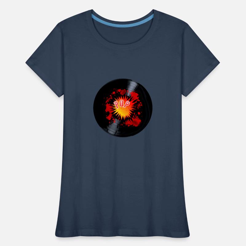 Exploding Pop Music Long Playing Record Women's Premium Organic T-Shirt