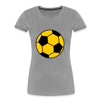 Fußball Ball - Frauen Premium Bio T-Shirt - Navy - Vorne - Mia (176cm)