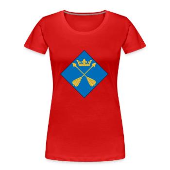 Dalarna - Women's Premium Organic T-Shirt - navy - Front - Mia (176cm)