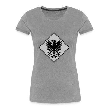 Värmland - Women's Premium Organic T-Shirt - navy - Front - Mia (176cm)
