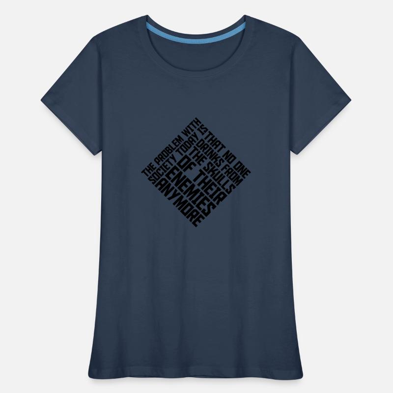 drinks from enemies skulls Women's Premium Organic T-Shirt