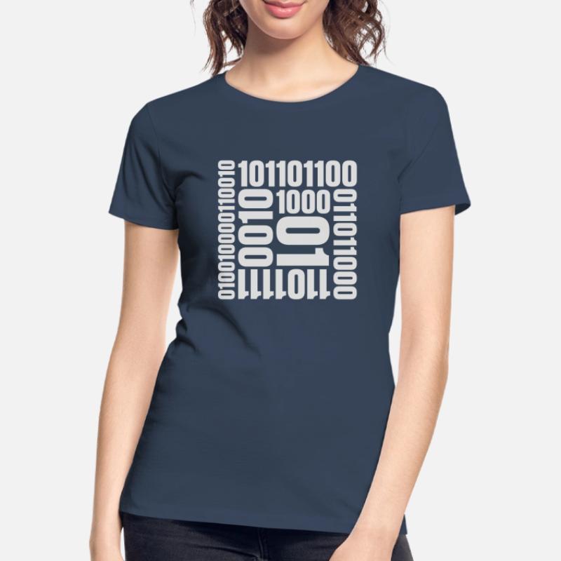Binär Code Programm Sprache Frauen Premium Bio T-Shirt