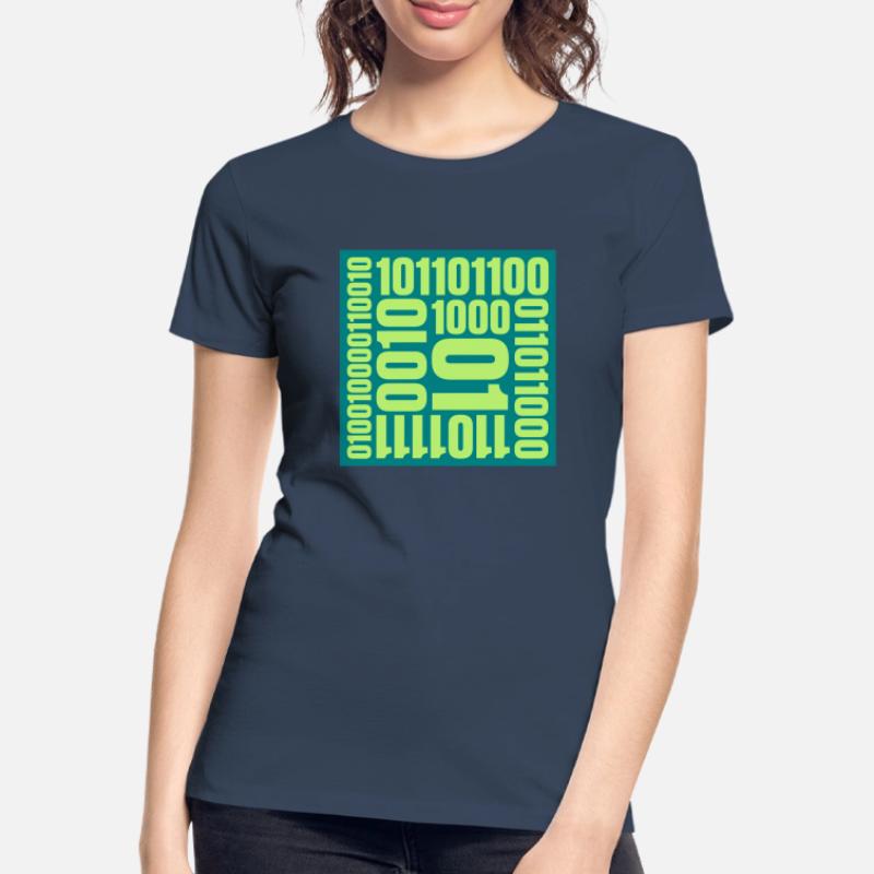 Langage de programme de code binaire T-shirt bio Premium Femme