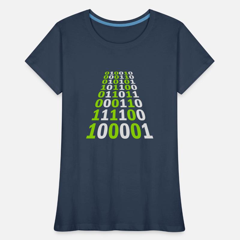 Langage de programme de code binaire T-shirt bio Premium Femme