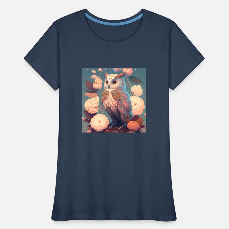 im Einklang mit der Natur Eule Frauen Premium Bio T-Shirt