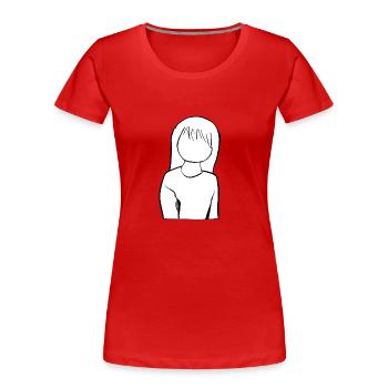 Anime Manga Girl Cartoon - Women's Premium Organic T-Shirt - navy - Front - Mia (176cm)