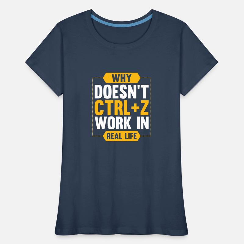 gift programmer pc CTRL Z computer Women's Premium Organic T-Shirt
