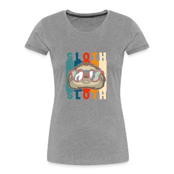 Chill out Hang out comfortably - Women's Premium Organic T-Shirt - navy - Front - Mia (176cm)