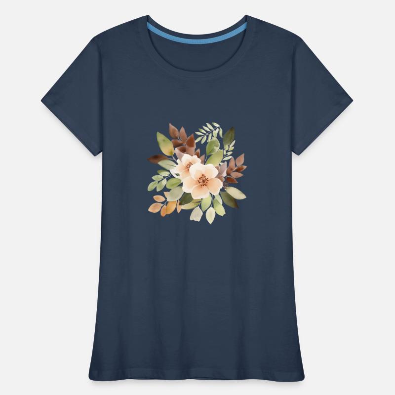 Wunderschöne Blumen im Boho Stil Frauen Premium Bio T-Shirt