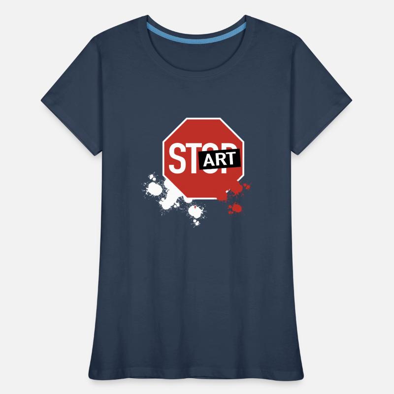 Stop devient start T-shirt bio Premium Femme