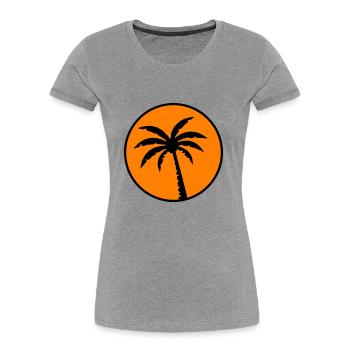 Paume 2 - T-shirt bio Premium Femme - bleu marine - Devant - Mia (176cm)