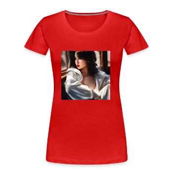 Lady - Women's Premium Organic T-Shirt - navy - Front - Mia (176cm)