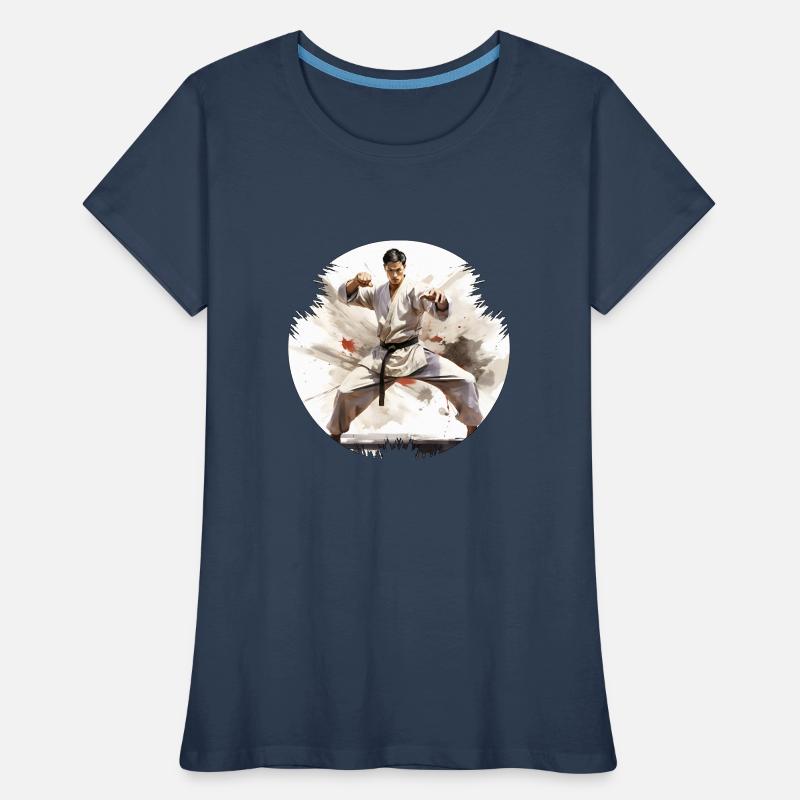 Karate, Kampfkunst mit chinesischen Einflüssen Frauen Premium Bio T-Shirt