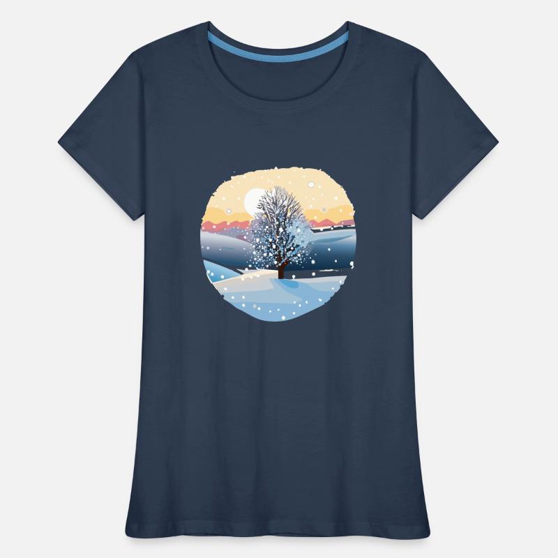 Winter Magic: Snow Magic Tree Women's Premium Organic T-Shirt
