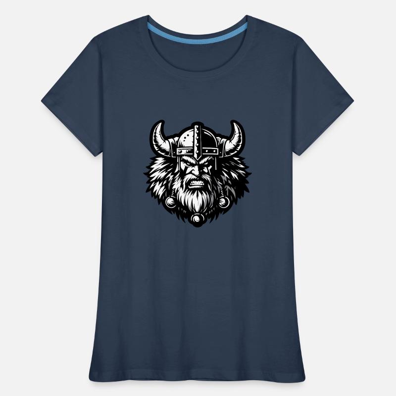Mächtiger Wikingerkrieger Version 5 Frauen Premium Bio T-Shirt