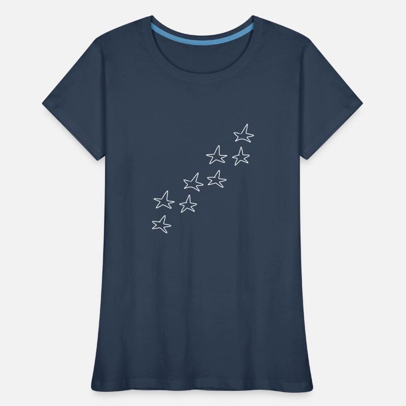 Star Pattern Star Symbol Shape Women's Premium Organic T-Shirt