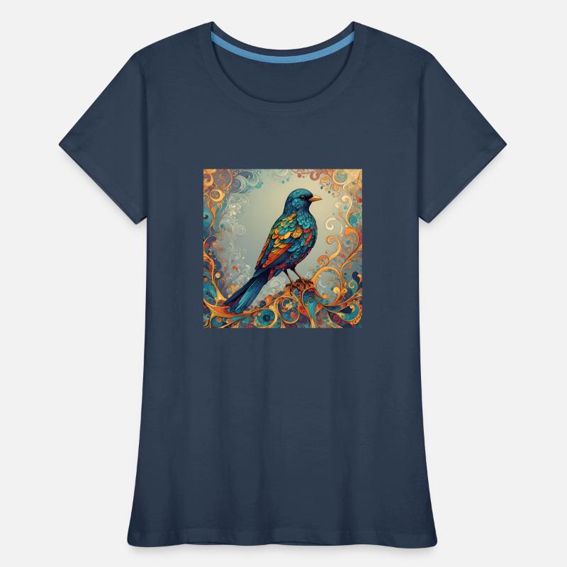 Bird Colored Rectangular Women's Premium Organic T-Shirt