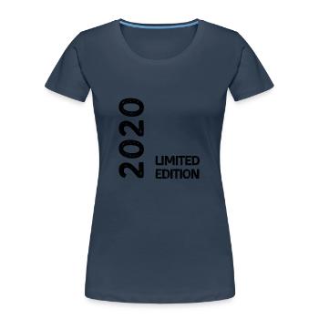 2020 Limitierte Auflage - Frauen Premium Bio T-Shirt - Navy - Vorne - Mia (176cm)