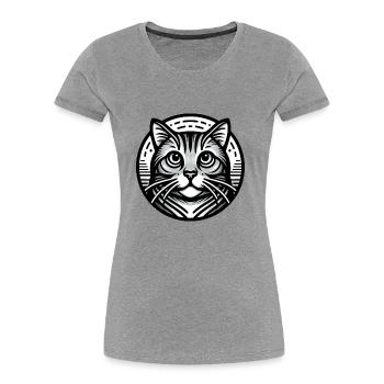 Domestic Cat Gifts - Women's Premium Organic T-Shirt - navy - Front - Mia (176cm)