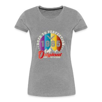 Perfection 1965 -59th Anniversary,Original - Women's Premium Organic T-Shirt - navy - Front - Mia (176cm)