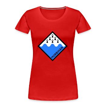 Morbihan - Women's Premium Organic T-Shirt - navy - Front - Mia (176cm)
