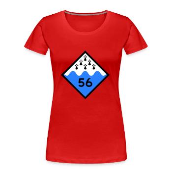 Morbihan - Women's Premium Organic T-Shirt - navy - Front - Mia (176cm)