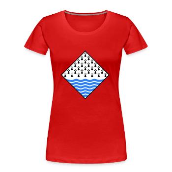 Morbihan - Women's Premium Organic T-Shirt - navy - Front - Mia (176cm)