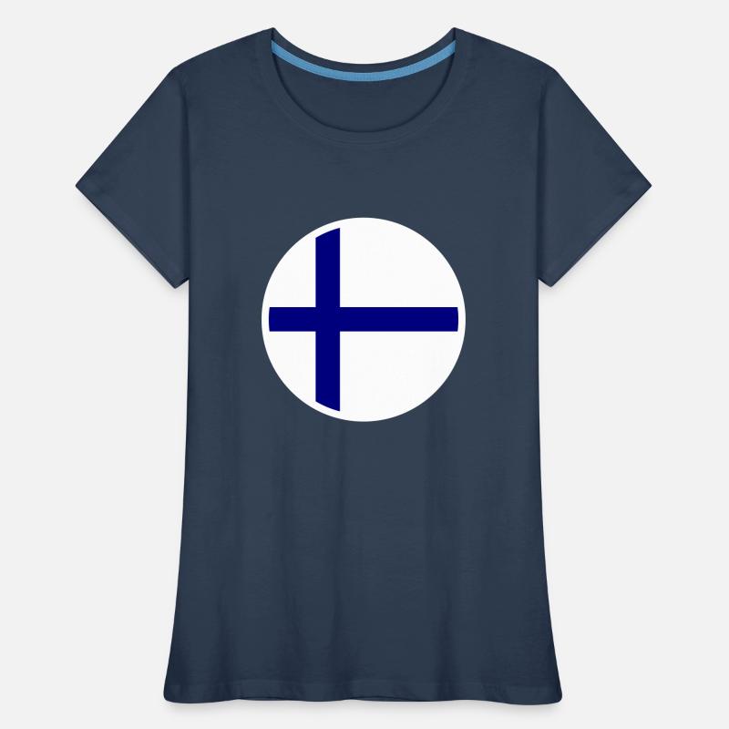 Drapeau de la Finlande Drapeau T-shirt bio Premium Femme
