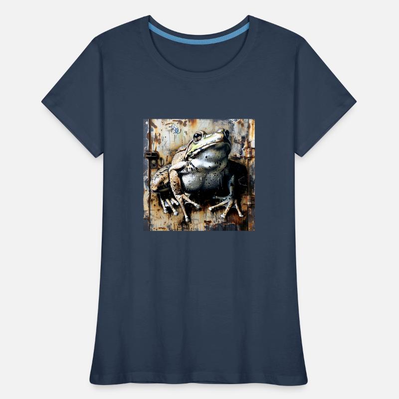 Graffiti Toad Toad Frog Rust Metal Urban Women's Premium Organic T-Shirt