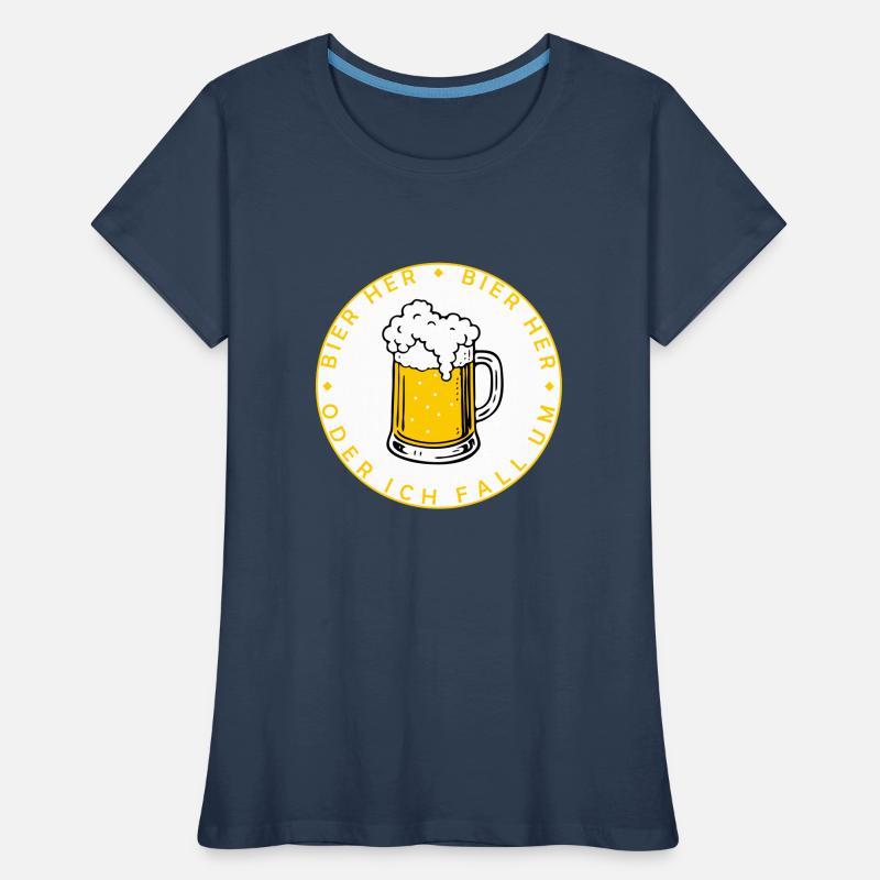 Les abeilles ici - Oder ich fall um ! T-shirt bio Premium Femme
