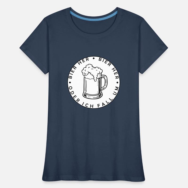 Les abeilles ici - Oder ich fall um ! T-shirt bio Premium Femme
