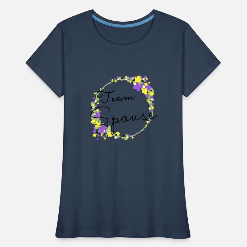 Team Spouse non binary/Team Verfiancé non binary T-shirt bio Premium Femme