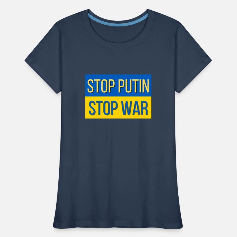 Stop Poutine stop était T-shirt bio Premium Femme