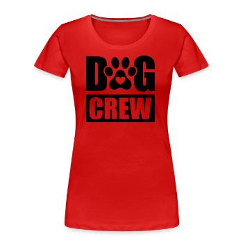 Dog Crew - Frauen Premium Bio T-Shirt - Navy - Vorne - Mia (176cm)