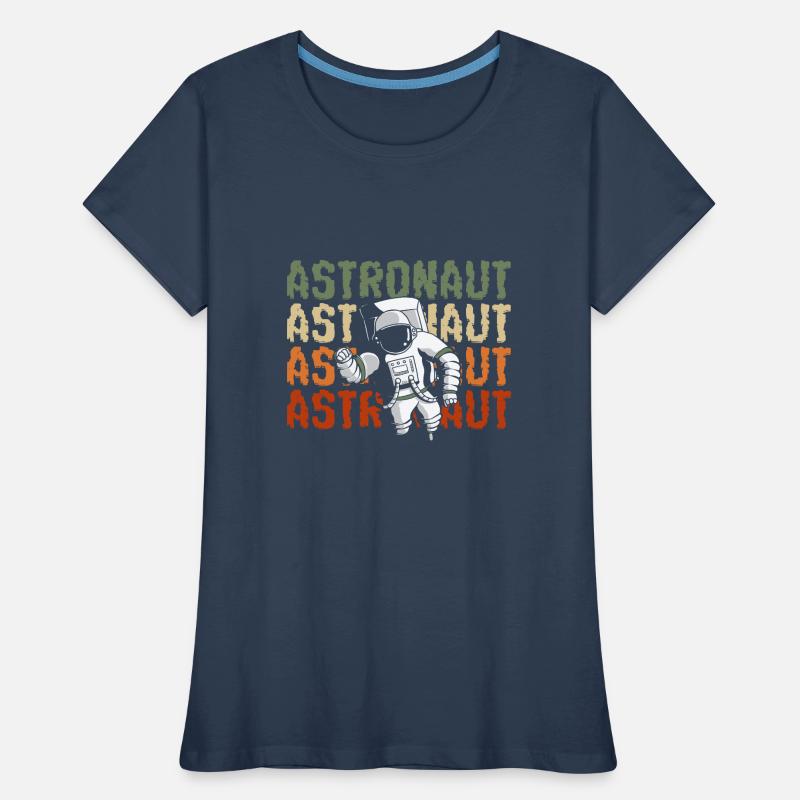 Fusée de la navette spatiale T-shirt bio Premium Femme