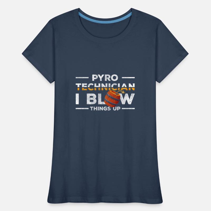Sécurité de combustion colorée Pyro T-shirt bio Premium Femme