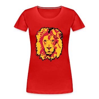 lion - T-shirt bio Premium Femme - bleu marine - Devant - Mia (176cm)