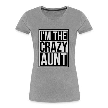 at The Crazy Aunt - Women's Premium Organic T-Shirt - navy - Front - Mia (176cm)