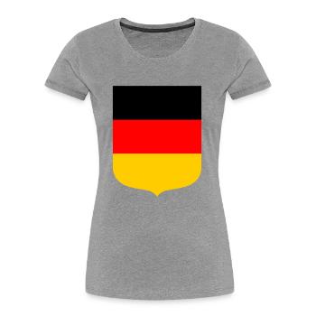 Allemagne - T-shirt bio Premium Femme - bleu marine - Devant - Mia (176cm)