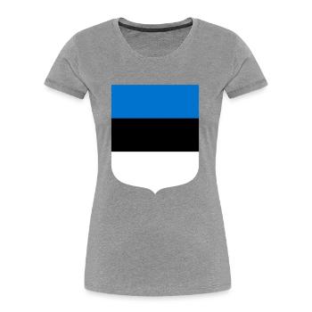 Estonia - Women's Premium Organic T-Shirt - navy - Front - Mia (176cm)