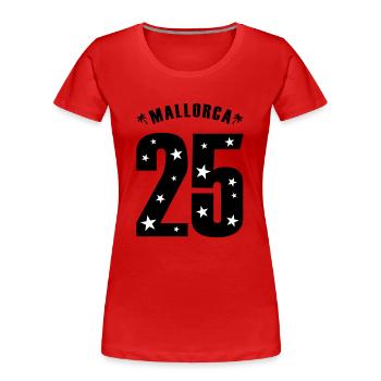 Mallorca 25 -Trikot 2025 - Frauen Premium Bio T-Shirt - Navy - Vorne - Mia (176cm)