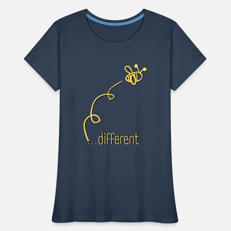 Bee Different - Sei anders! Statement Design Frauen Premium Bio T-Shirt