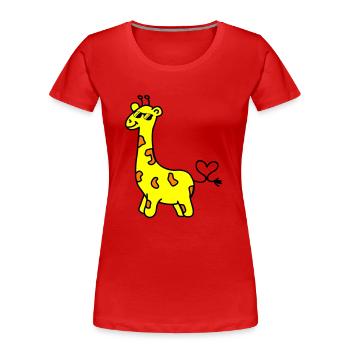 giraffe cool - Women's Premium Organic T-Shirt -  - Front - Mia (176cm)