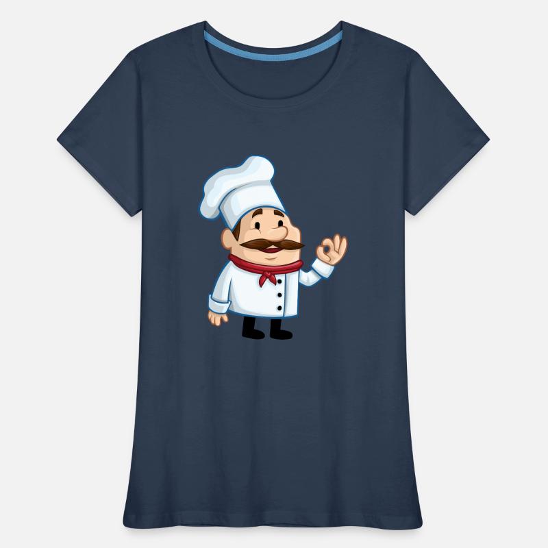 chef chef baker baecker kitchen kitchen kitchen1 Women's Premium Organic T-Shirt
