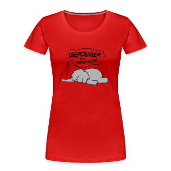 Ruhemodus Impfgegner Demostrant - Frauen Premium Bio T-Shirt - Navy - Vorne - Mia (176cm)