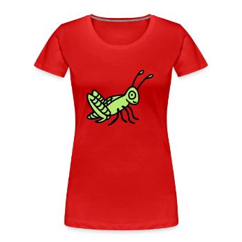 Grasshopper - Women's Premium Organic T-Shirt - navy - Front - Mia (176cm)