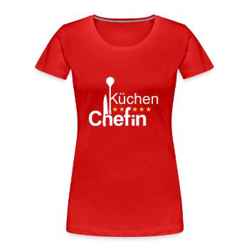 Cuisinier - T-shirt bio Premium Femme - bleu marine - Devant - Mia (176cm)